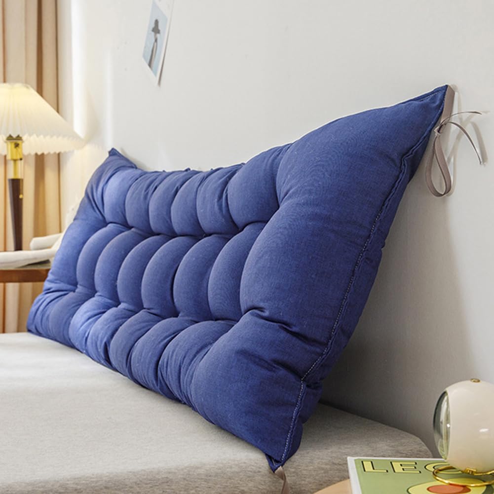 Headboard Reading Pillows Bed Backrest Long Support Pillow - Rectangle Back Cushion with Fixing Ties for Sofa, Tatami, Bay Window - 180 * 50cm