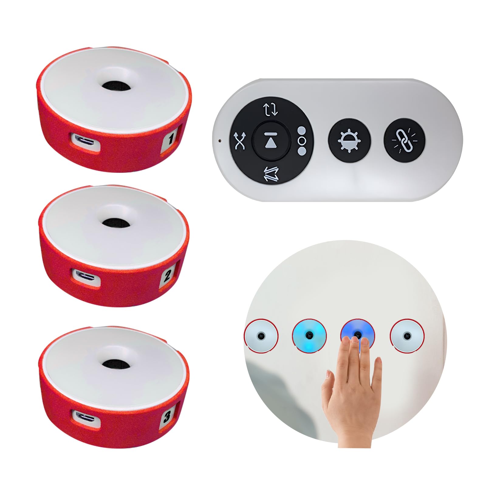 Reaction Training Lights, Sports Agility Lights Training Kit with USB Charging Sports Reaction Training Lights Speed