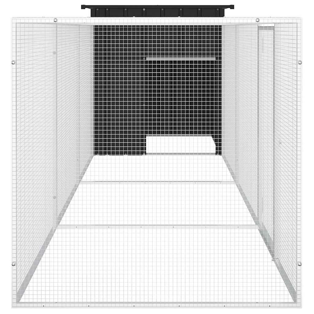 Klatka dla kur ze stali ocynkowanej Antracyt 400x91x100 cm