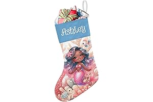 Personalized Name In The Name Of The Mermaid Princess Stocking 13" Party Favors Christmas Stockings