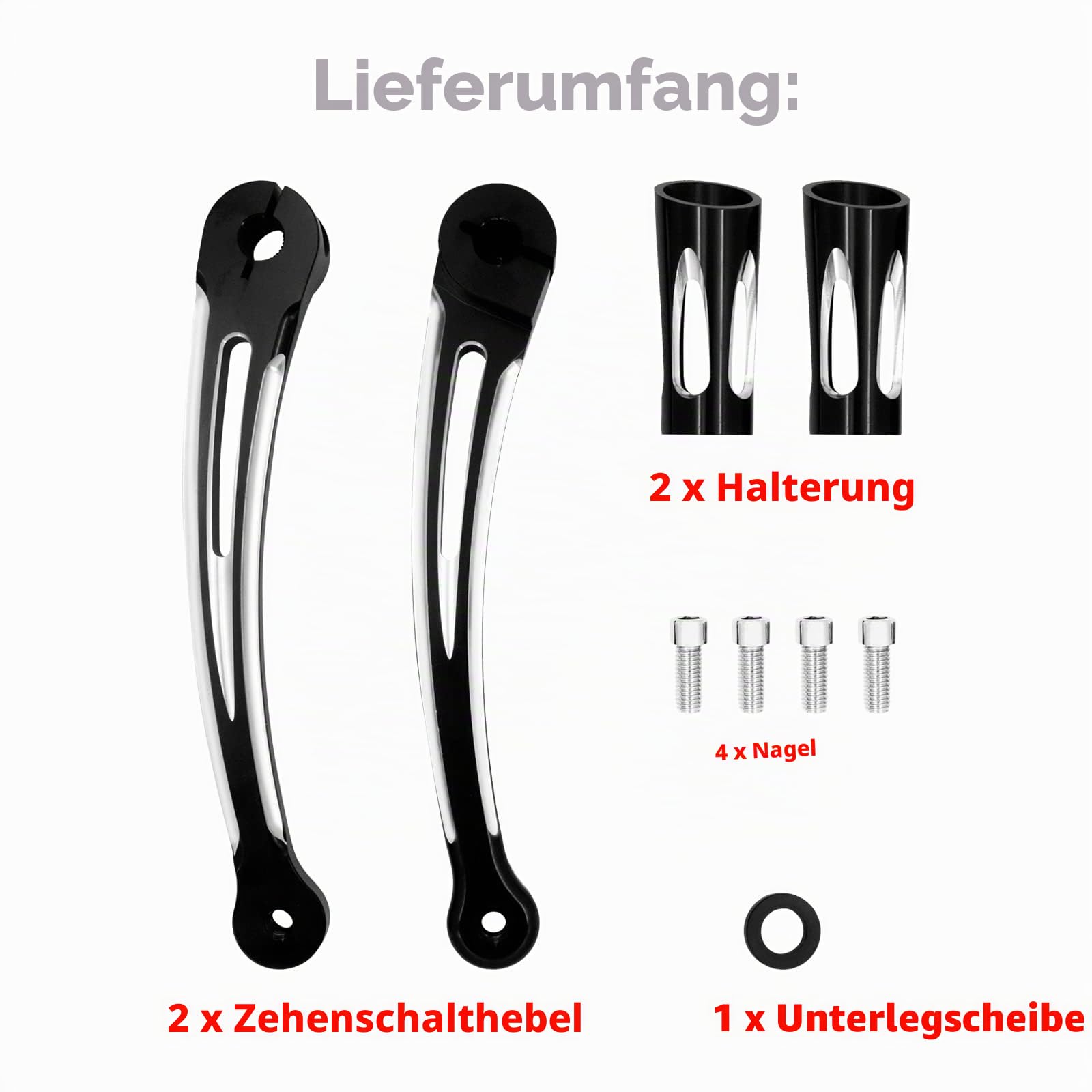 CNC-Schnitt Fersen-Zehenschalthebel mit Schalthebel für Harley Touring Softail Trike