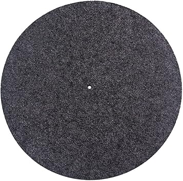 Alnicov Anti-Static Felt Platter Turntable Mat 2MM Thick Anti-Vibration Slipmat Audiophile for LP Vinyl Record Players Gray