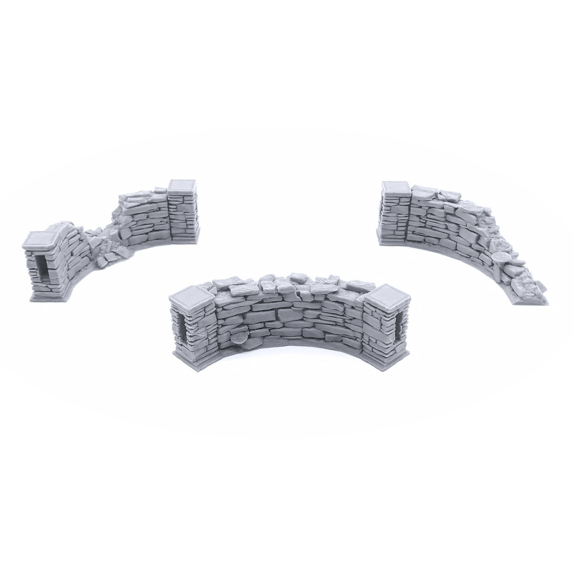 Schist Stone Fences - Terreno DND compatible con Calabozos y Dragones, Warhammer 40k, juegos de guerra en miniatura de 28 mm, juegos de rol de mesa, escenarios de juegos de guerra