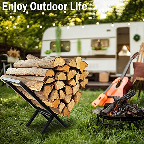 Ajart Firewood Rack Indoor - Heavy Duty Outdoor Firewood Holder For Indoor Fireplace Wood Log Stand Storage #TOP6