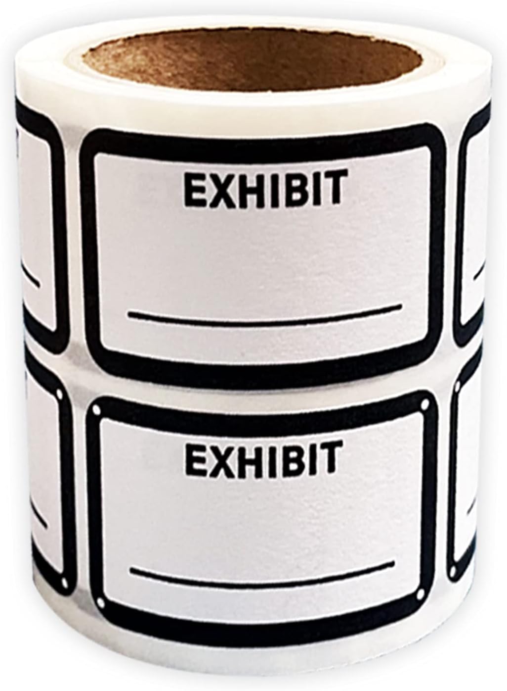 Legal Exhibit Labels, Label 1.8 x 1 Inch, Matte Finish, Easy to Mark