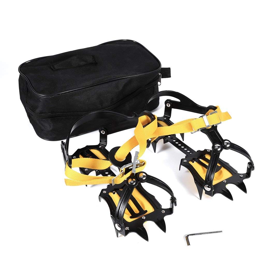 VGEBY Cramponi per dispositivo di trazione - Ramponi da alpinismo antiscivolo - Cintura da sci per proteggere i tacchetti su ghiaccio e neve