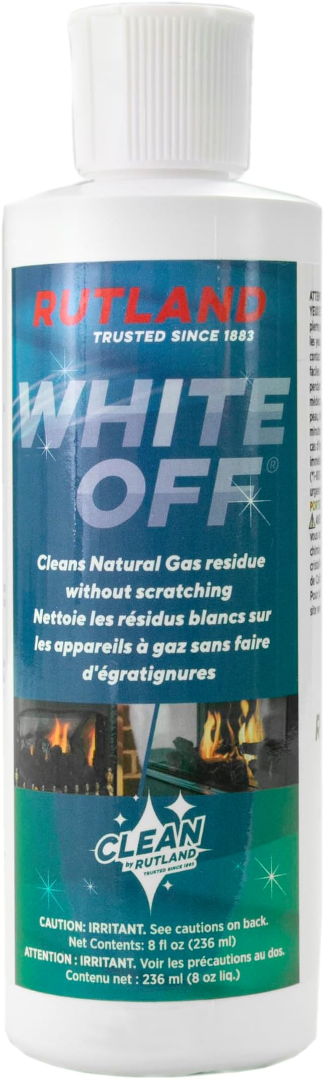 Rutland Products Rutland 1/2-Pint White-Off Glass Cleaner, 8 Fluid Ounce, 8 Fl Oz - 565