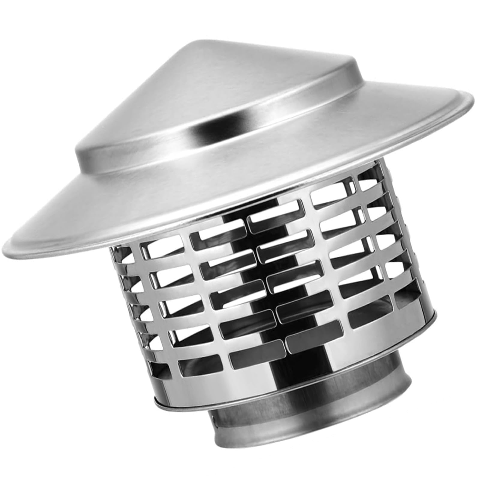 AYUWQZX Round Chimney Cap Cone Stainless Steel Rain Cover Wood Stove Pipe Multiple Sizes(300mm(11.8inch))