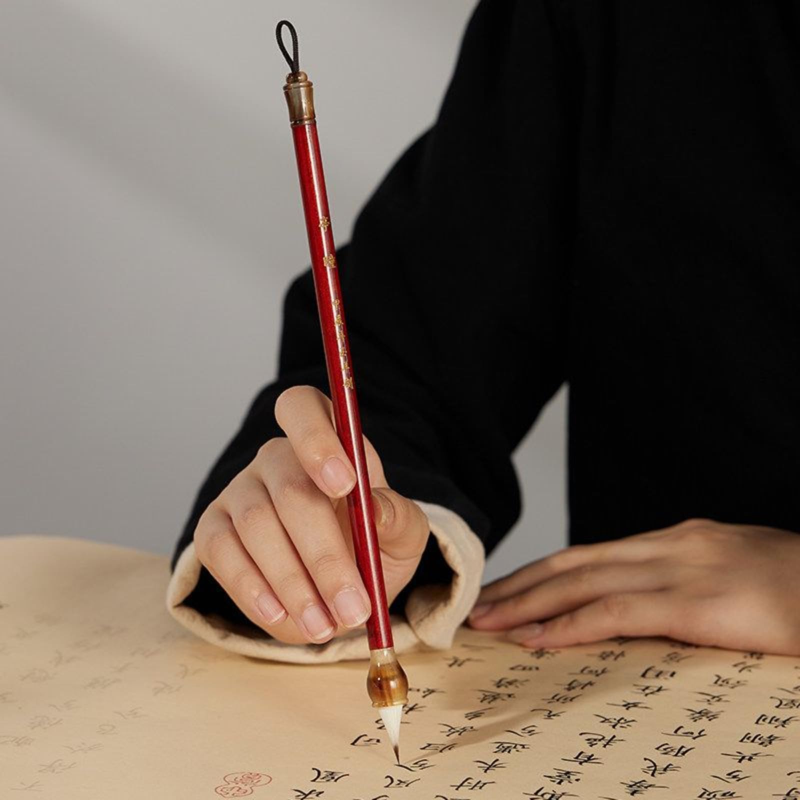 Mit Geschenkbox, Schreibpinsel, klein, normale Schrift, Kalligraphie, Laufskript, normale Schrift, Praxis, Kalligraphie-Stift