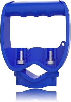Shovel Garden Tool Handle Attachment, Universal Back Saver Grip for Shovels, Rakes, Hoes, Spades & Long-Handle Yard Lawns Tools, D Grip Ergonomic Handle Replacement Helper, Easy Comfort Hold, Blue