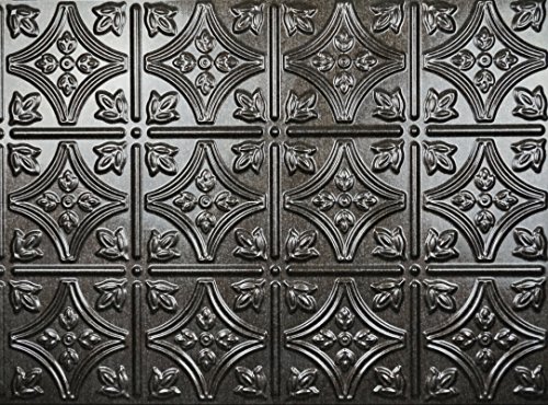 RETRO ART Empire Smoked Pewter PVC Backsplash Panels Kitchen Bathroom Shower Interior Wall