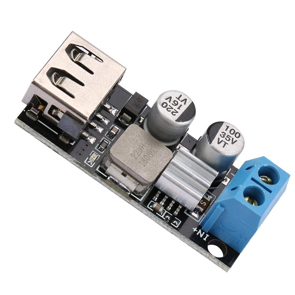 Modulo di tensione DC-DC, 12V 24V 6V-32V a 5V QC 3.0 Modulo di alimentazione di ricarica rapida USB Voltage Convertitore di tensione DC-DC Modulo di alimentazione