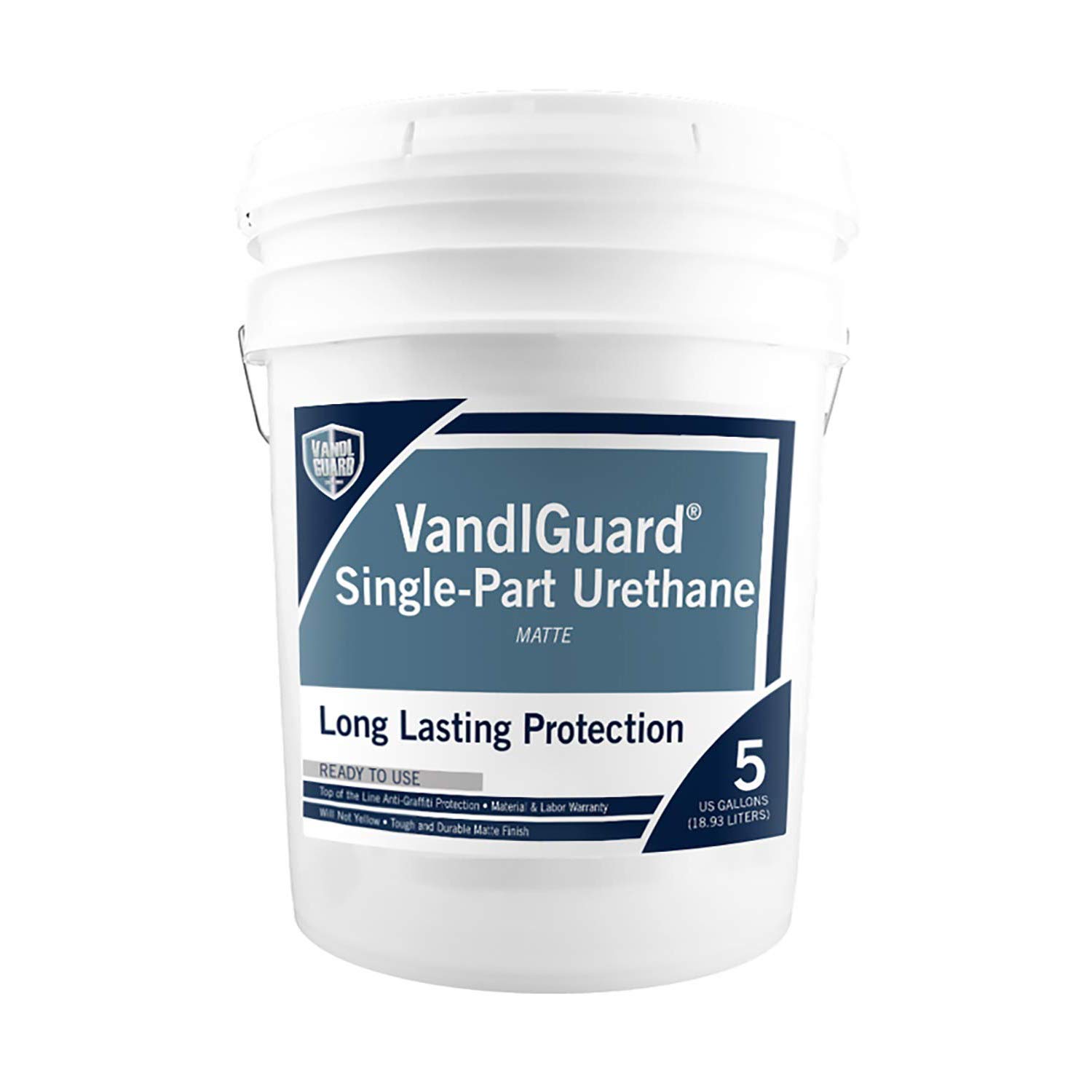 Rain Guard Water Sealers VG-7023 VandlGuard Single-Part Matte Finish Urethane Anti-Graffiti Permanent Non-sacrificial Barrier Coating for All Surfaces Covers up to 1000 Sq. Ft. 5 Gallon