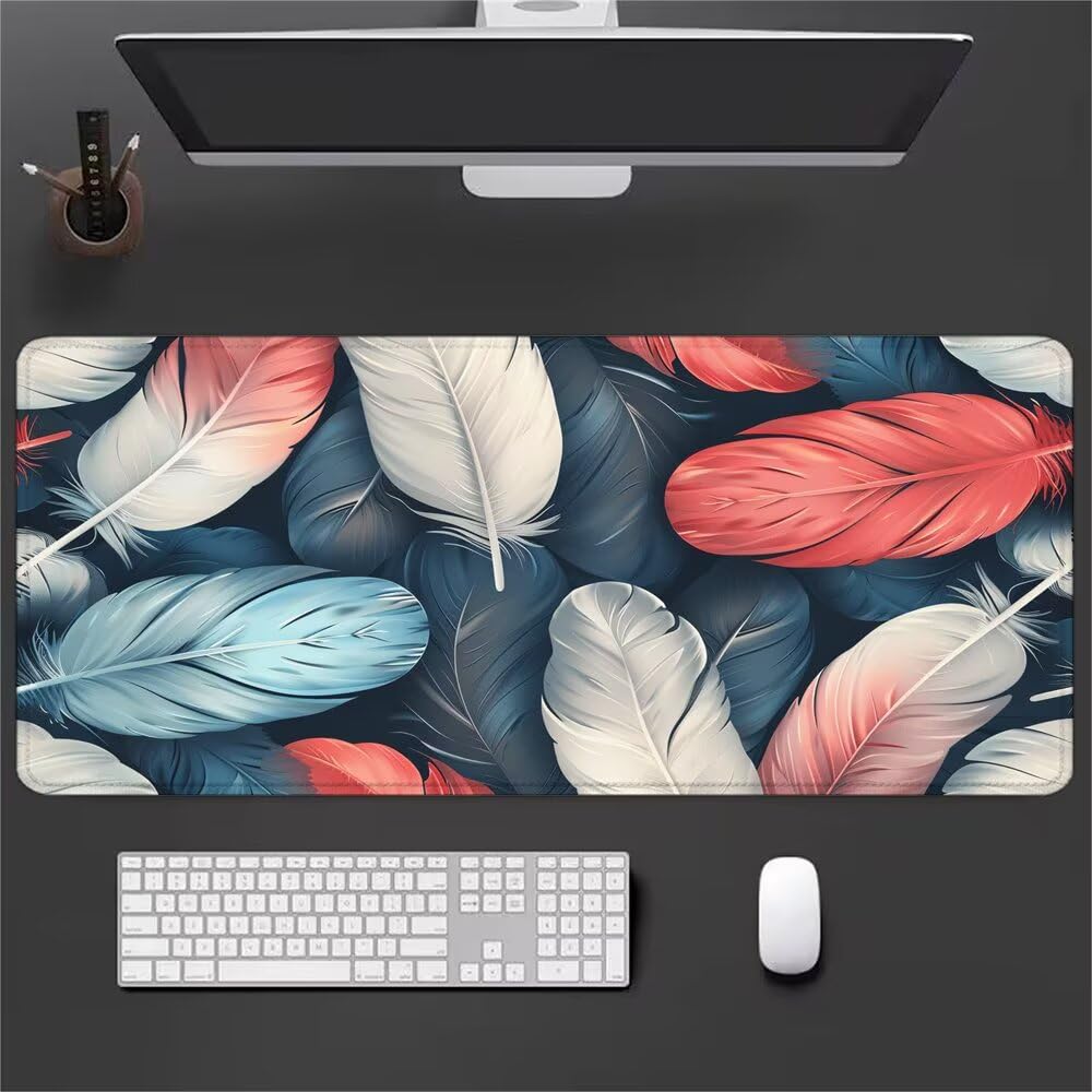 Giapponese Tappetino Mouse XXL 1000x500x3mm, Gaming Tappetino Mouse Piuma Mousepad con Base in Impermeabile Gomma Antiscivolo per Tastiera, PC, Computer Ufficio Idea Regalo per Festa del Papà X-948