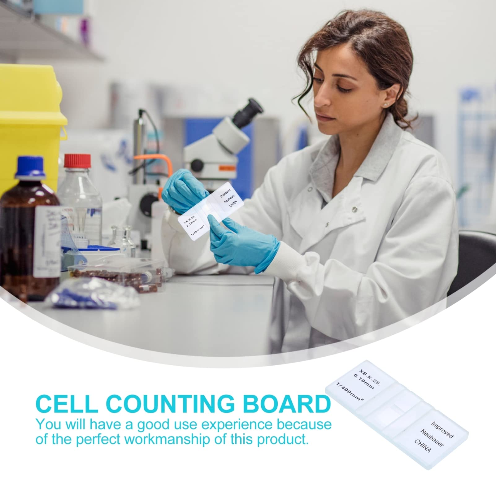 Balacoo Lab Improved Neubauer Hemocytometer Blood Cell Counting Chamber ...