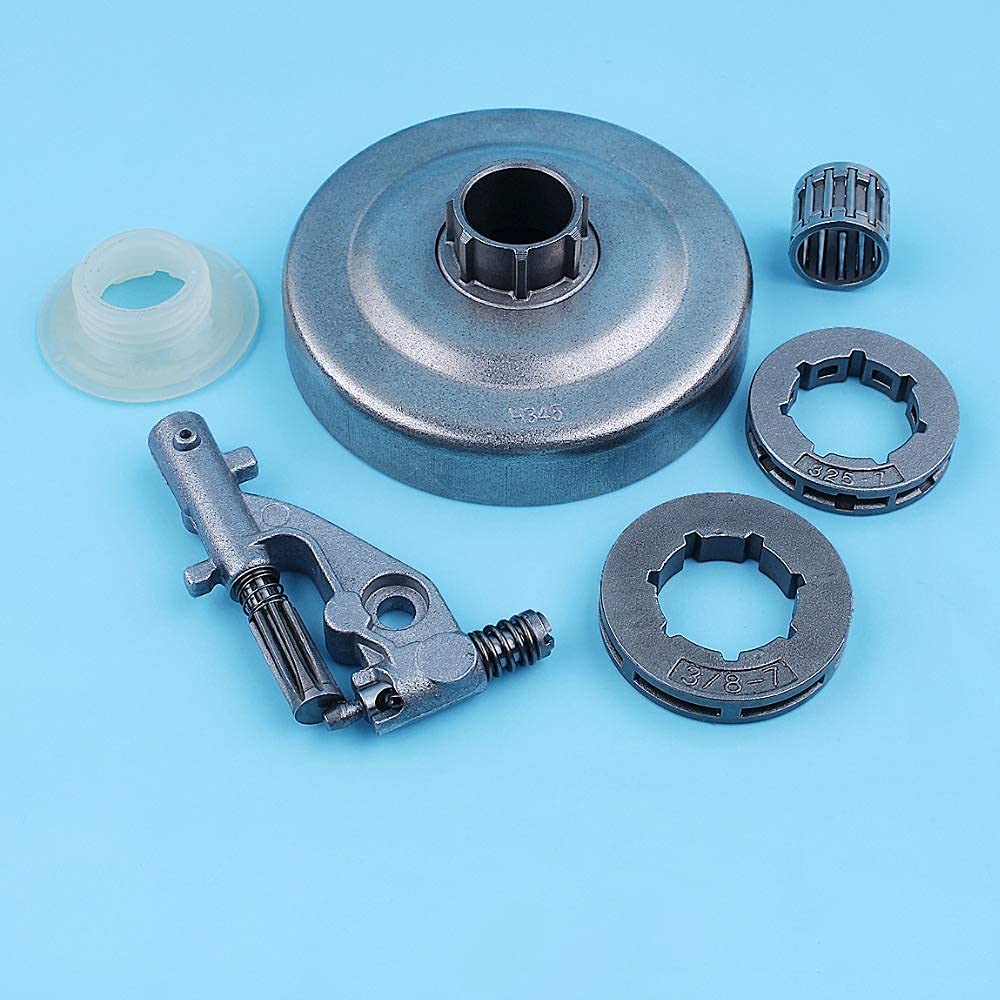 Kit de cojinete de Aguja de Rueda Dentada de Tambor de Embrague de Bomba de Aceite Compatible con Husqvarna 357XP 359357 XP Repuesto de Motosierra