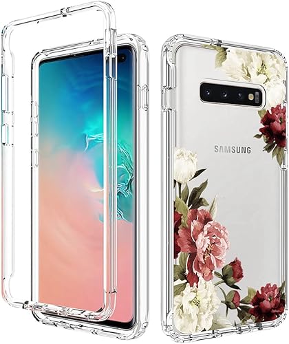 Miniatura 6 de Funda para Galaxy S10 PlusSamsung S10+ SM-G975U con protector de pantalla de vidrio templado, funda protectora de cuerpo completo con bonito patrón