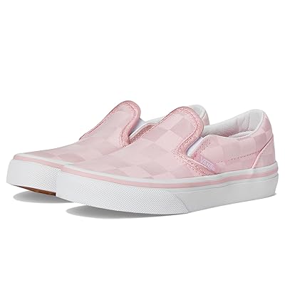 Vans Kids Classic Slip On (Little Kid) Kids Shoes Satin Rose Pink/White