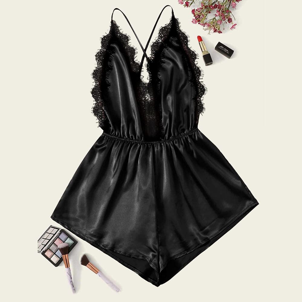 Costumi per Adulti Camicia da Notte Sexy Lingerie da Donna Indumenti da Notte Donna Camicia da Notte in Raso di Seta Abito da Notte in Rete
