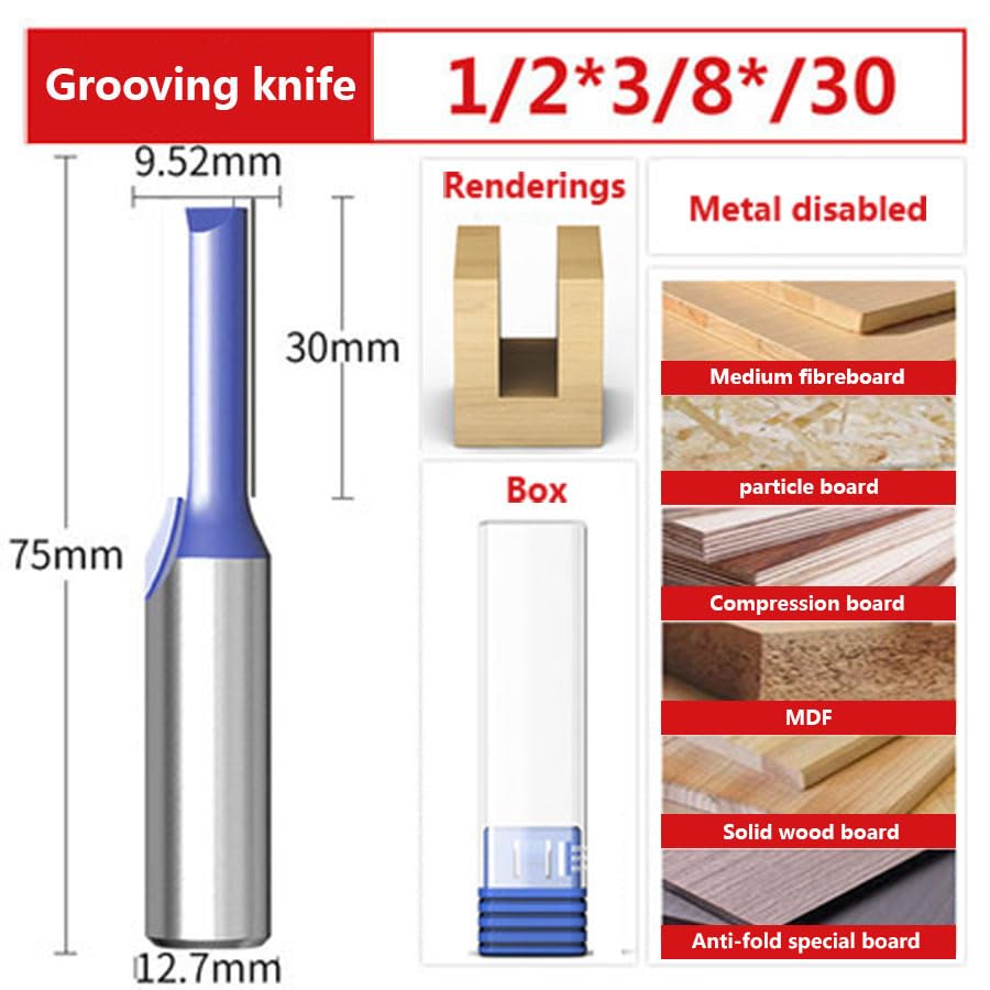 Fraise à bois de 9.52mm pour réaliser des rainures impeccables - 2