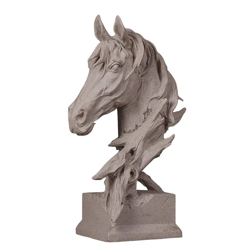 Statue de tête de cheval en résine cadeau d'affaires idéal