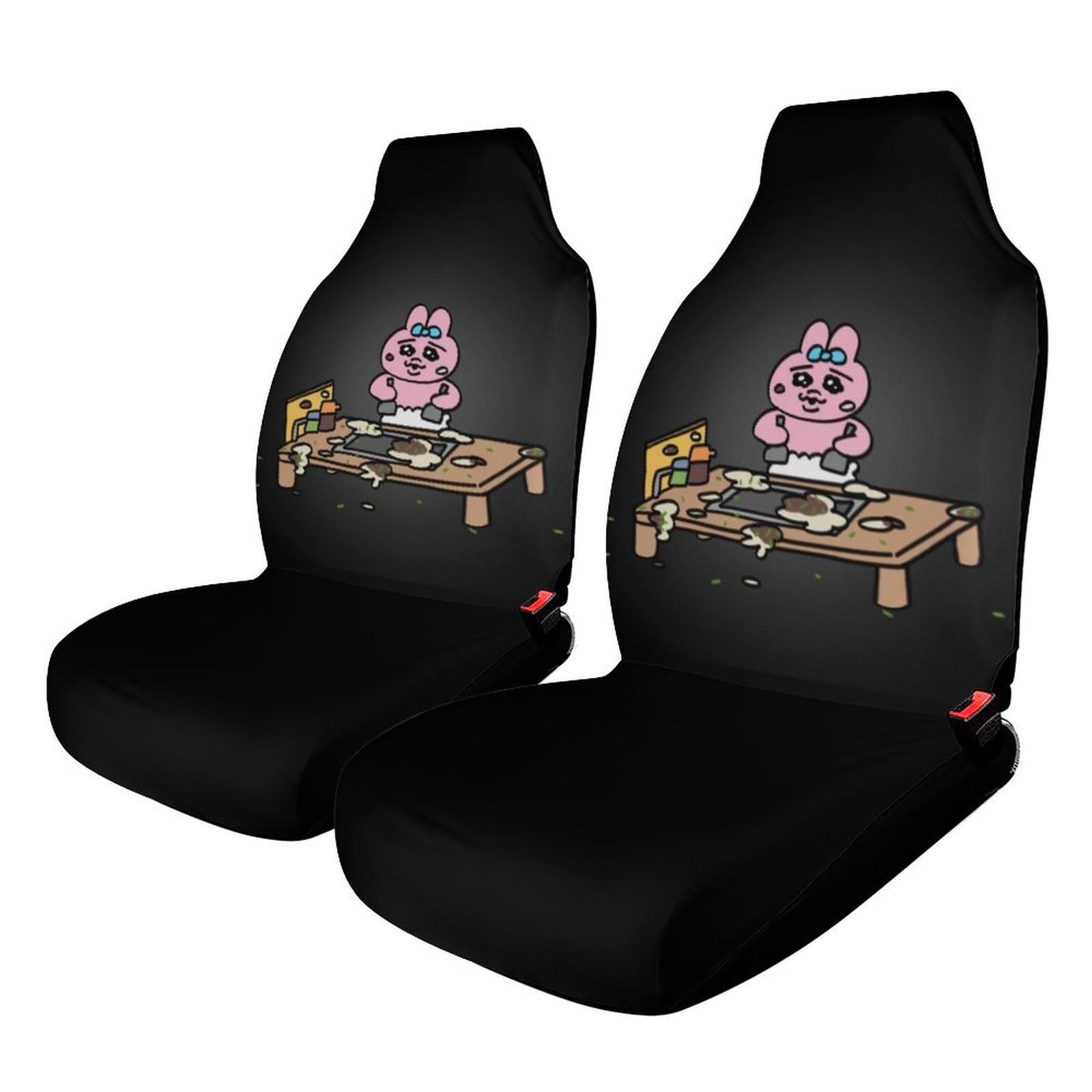 ご注文ははうさぎですか？　ごちうさ　シャロ　カーシート　シートカバー　車 Amazon.co.jp: [おぱんちゅうさぎ-露店を出す] カーシートカバー 前席