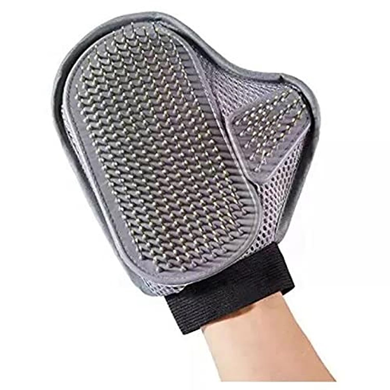 Emily Pets Pet Grooming Gloves Cat Brushes Gloves for Gentle Shedding - Efficient Pets Hair Remover Mittens - Dog Washing Gloves for Long and Short Hair Dogs & Cats (Grey) (B09QGYYRJB) Amazon Price History, Amazon Price Tracker