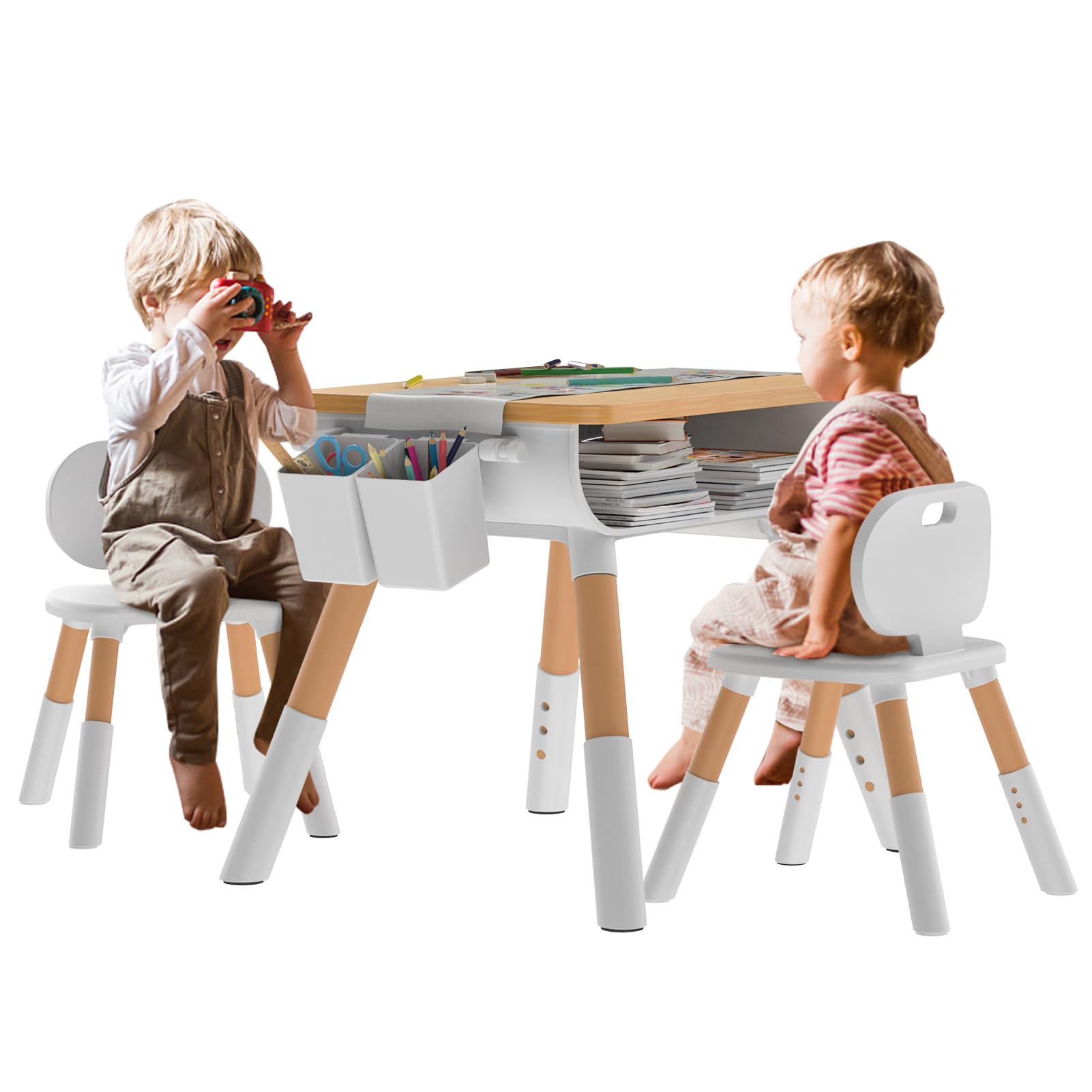 Toddler Table and Chairs, Kids Table and Chair Set, Kids Table and 2