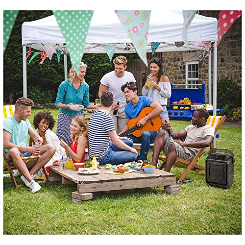 Ilive Isb659B Wireless Tailgate Party Speaker, With Built-In Rechargeable Battery And Roller Wheels, Black #TOP4