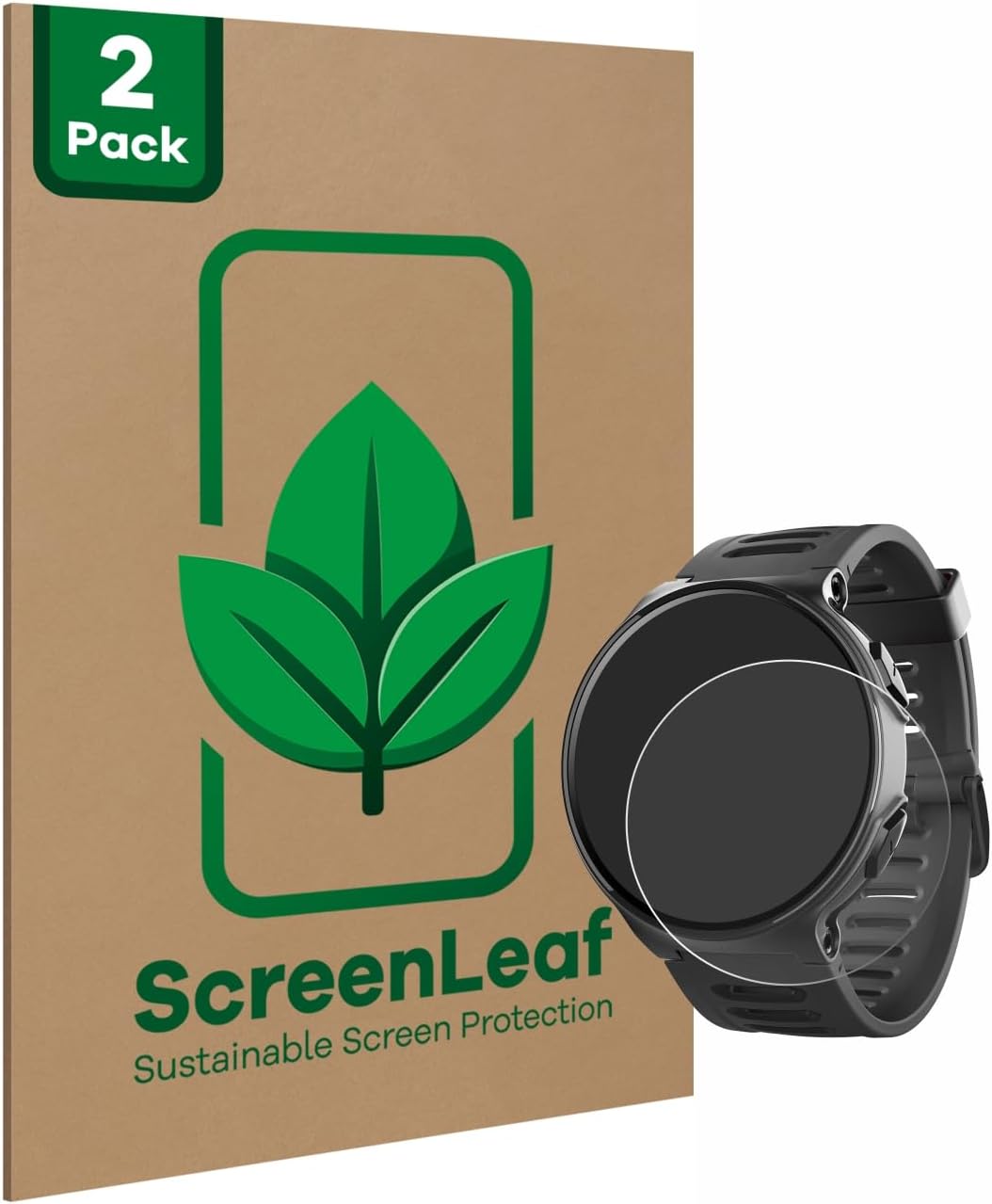 (2 Pack Screen Protector Compatible with Kiprun 500 [Sustainable Screen Protection, Clear, Anti-Scratch]