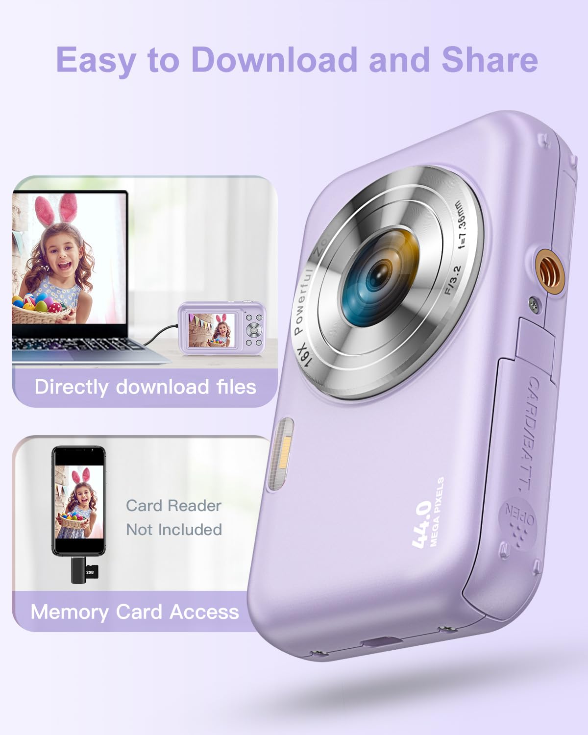 Amazon | デジタルカメラ、FHD 1080P キッズカメラ、32GBカード付き