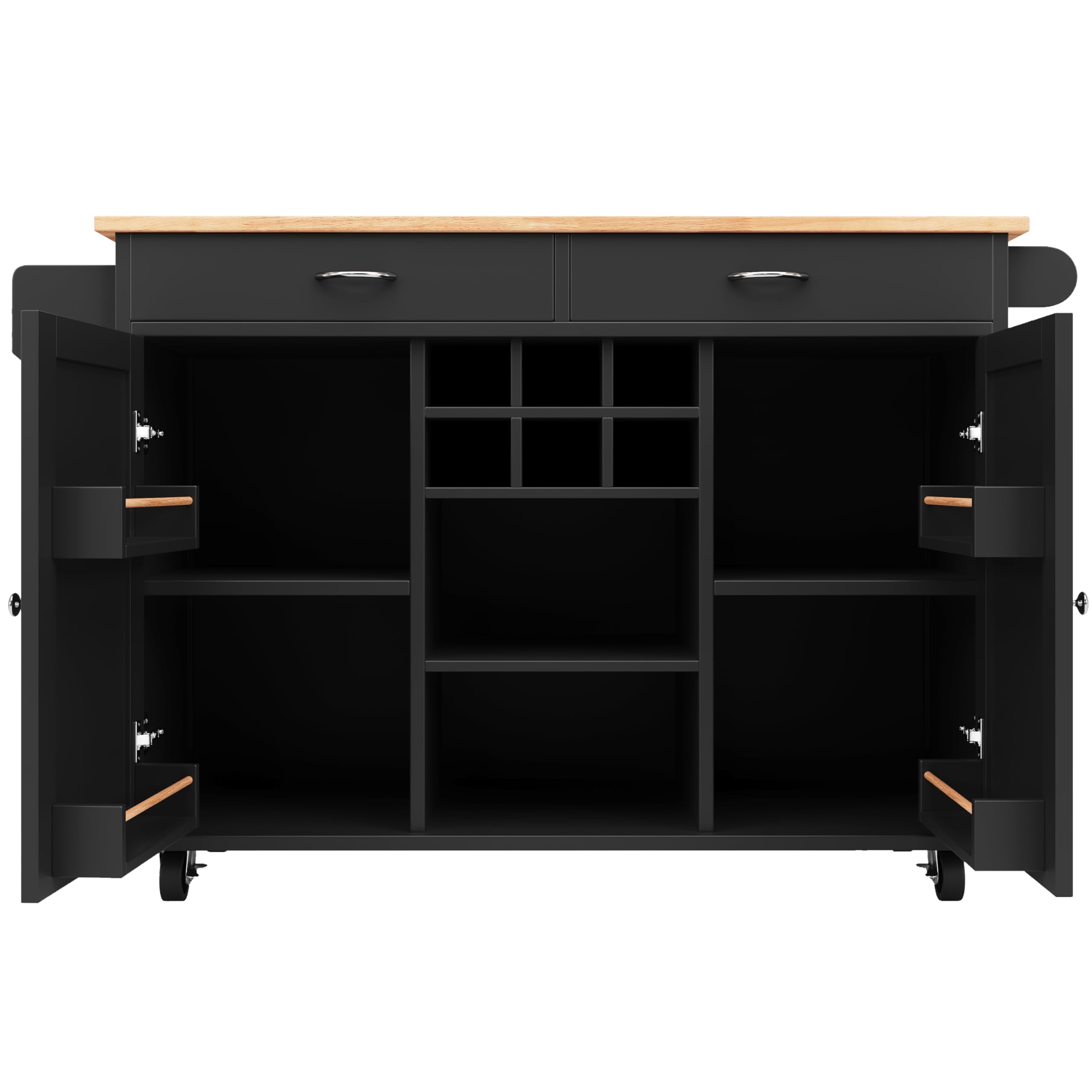 Nowoczesna wyspa kuchenna (102×45×92 cm), szafka kuchenna, wózek do przechowywania z drewnianą fakturą, kredens bufetowy, wielofunkcyjny stół jadalny z przestrzenią do przechowywania, kolor