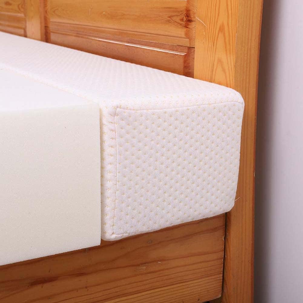YURRO Long Bed Gap Filler for Single/Double/King Bed,Soft Gap Headboard Pillow Bedside Protection Cushion, Thick Armrest Pillow Sofa Support, White, 200x10x15cm