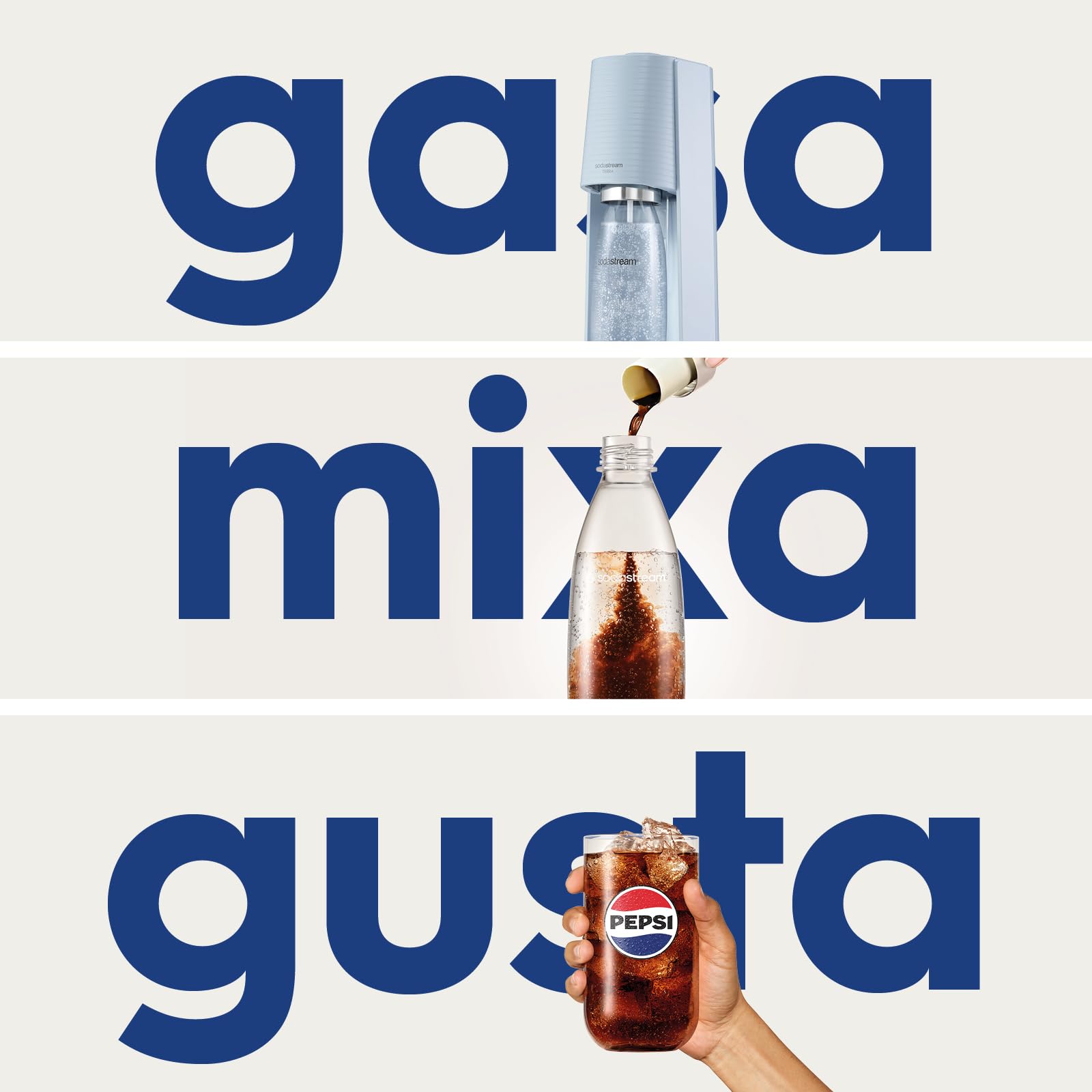 SodaStream Gasatore Terra - Macchina per acqua frizzante, con cilindro CO2 incluso e bottiglia lavabile in lavastoviglie, colore: Azzurro