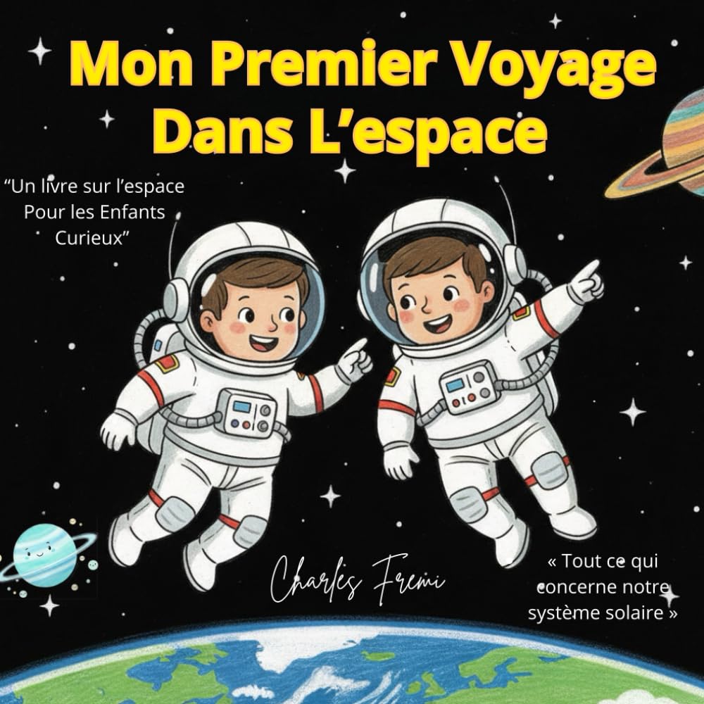 Mon Premier Voyage Dans L’espace : “Un livre sur l’espace Pour les Enfants Curieux/« Tout ce qui concerne notre système solaire »: Avec des quiz amusants après chaque chapitre