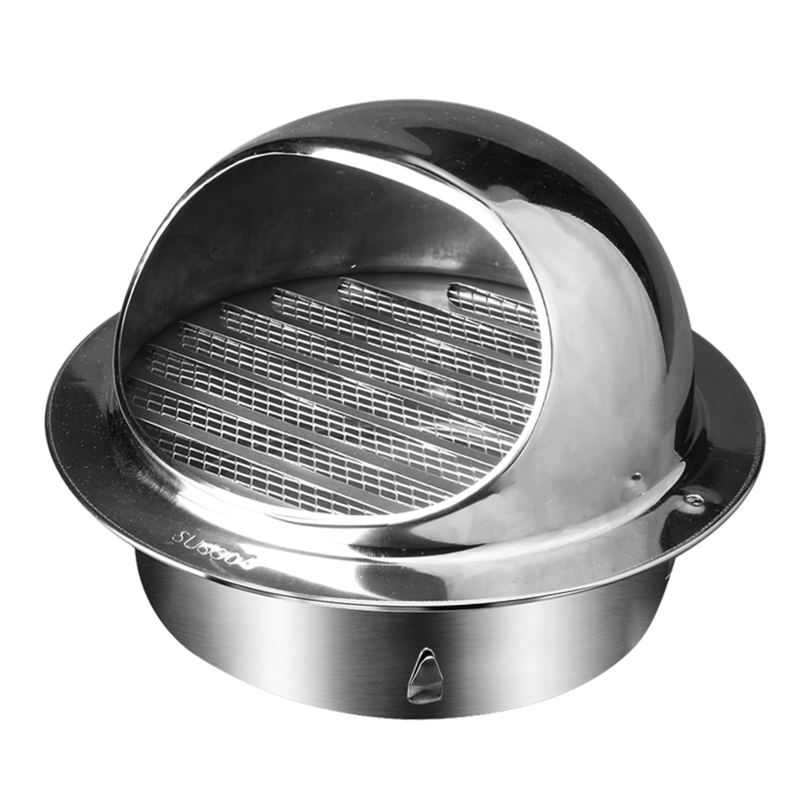 WORDFUN Grille D'aération en Acier Inoxydable, Bouche De Sortie Ventilation Grille, Grille D'évacuation Ø60 100 125 150 200mm, Housse De Ventilation, Maintient La Circulation De L'air