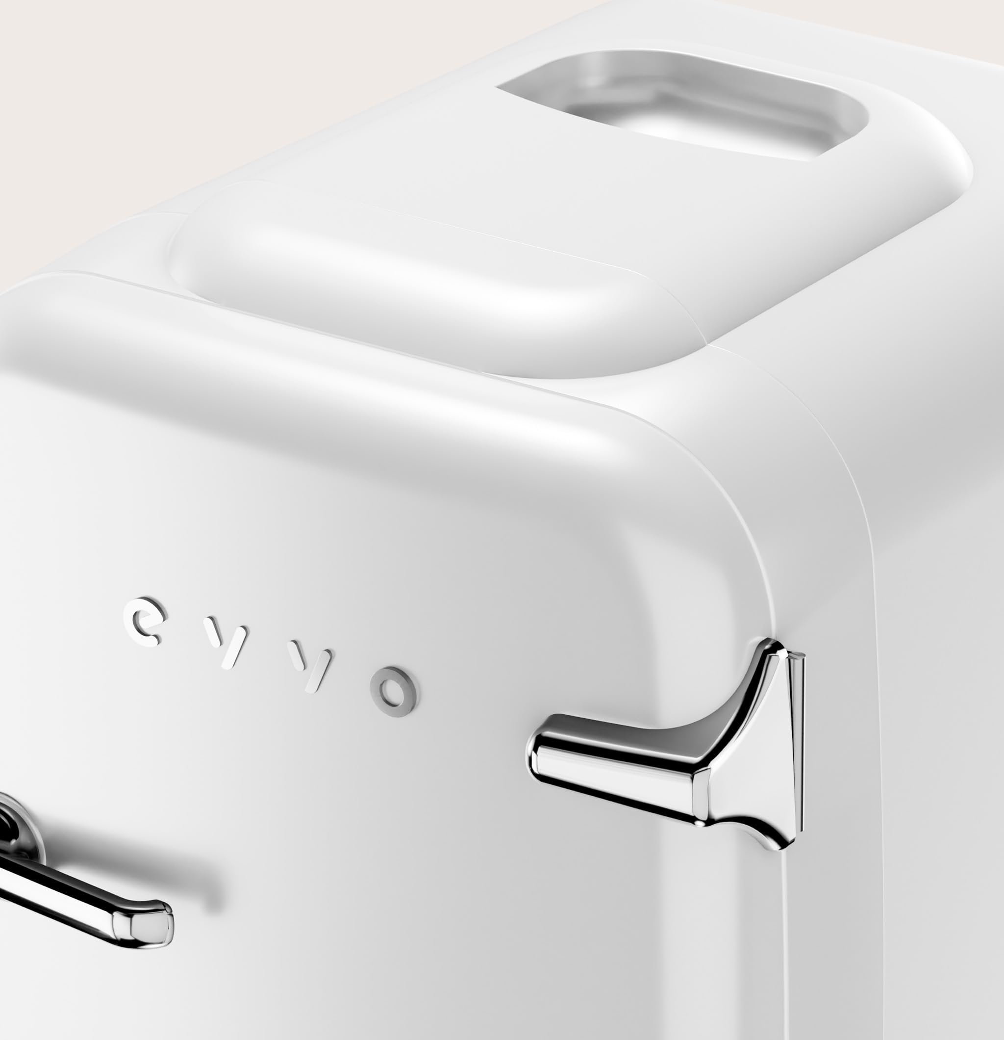 EVVO F4 Mini Frigorifero Retro Bianco 4L - Mini Frigorifero per Creme, Trucco e Bellezza | Mini Frigorifero Portatile per Stanza, Ufficio e Auto | Funzione Fredda e Calore | Silenzioso | 12V/220V