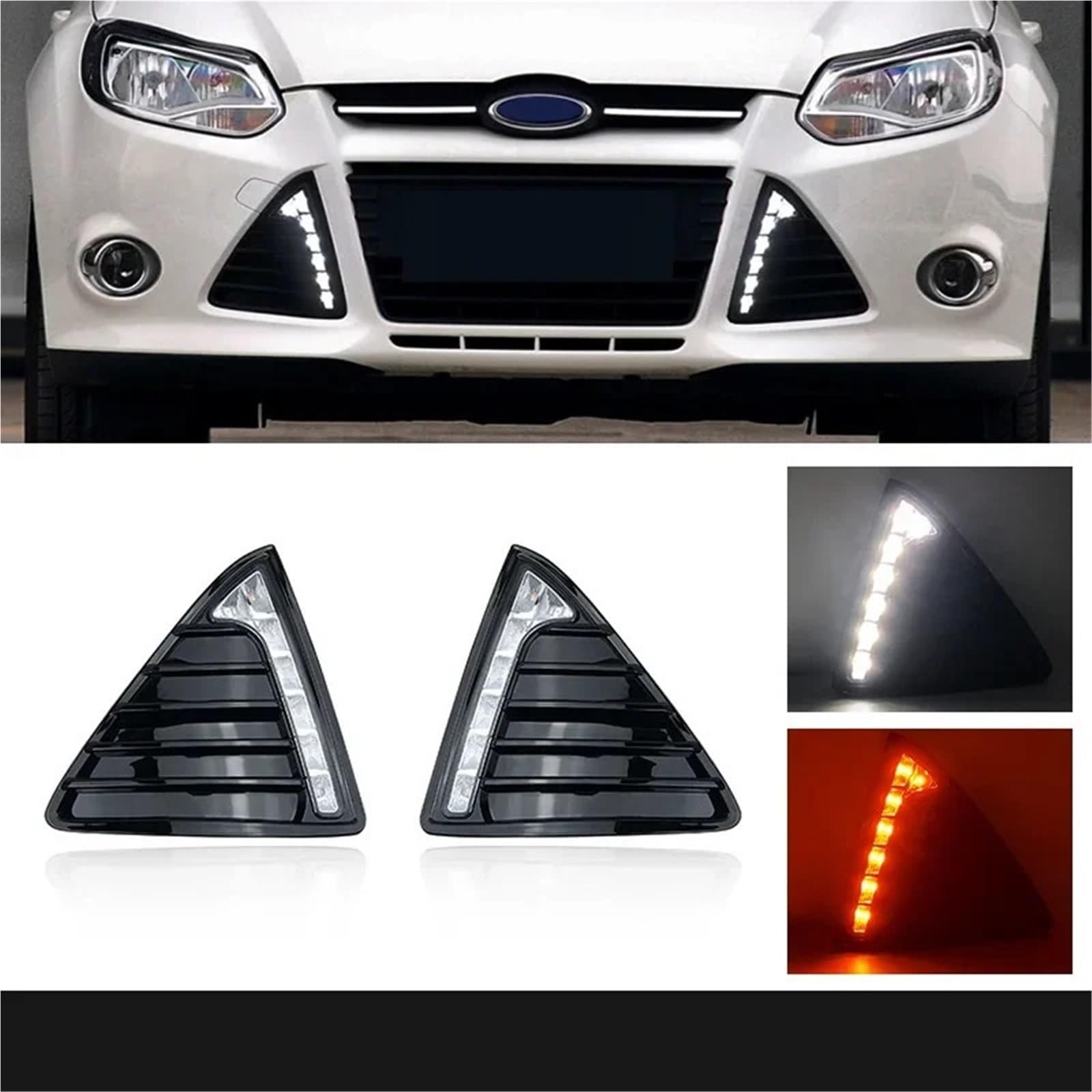 tylne światła LED Lampa tylna zespolona Do świateł do jazdy dziennej Forda, odpowiednich do 12-14 świateł do jazdy dziennej, reflektorów pojazdów dojeżdżających do pracy