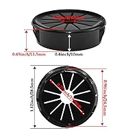 Vista 2 de Aifeier ET Ojales de cable de 1 pulgada tipo hebilla en forma de pétalo cubierta de agujero de alambre para gestión de cables y protección
