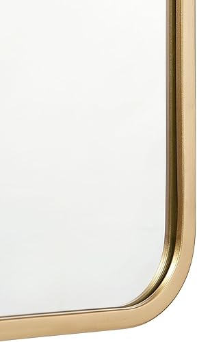 Miniatura 6 de Flash Furniture Jada - Espejo de cristal decorativo para pared con esquinas redondeadas, para baño y sala de estar, se cuelga horizontal o vertical,