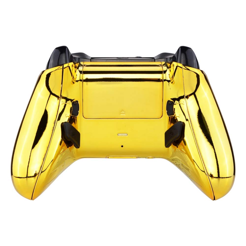 eXtremeRate Lofty Programable Remap&Gatillo de Parada Kit para Xbox (Actualización Board,Carcasa Trasera,Agarre,Botones Posterior,Trigger Lock para Xbox One S X Control-Modelo 1708)-Dorado Cromo