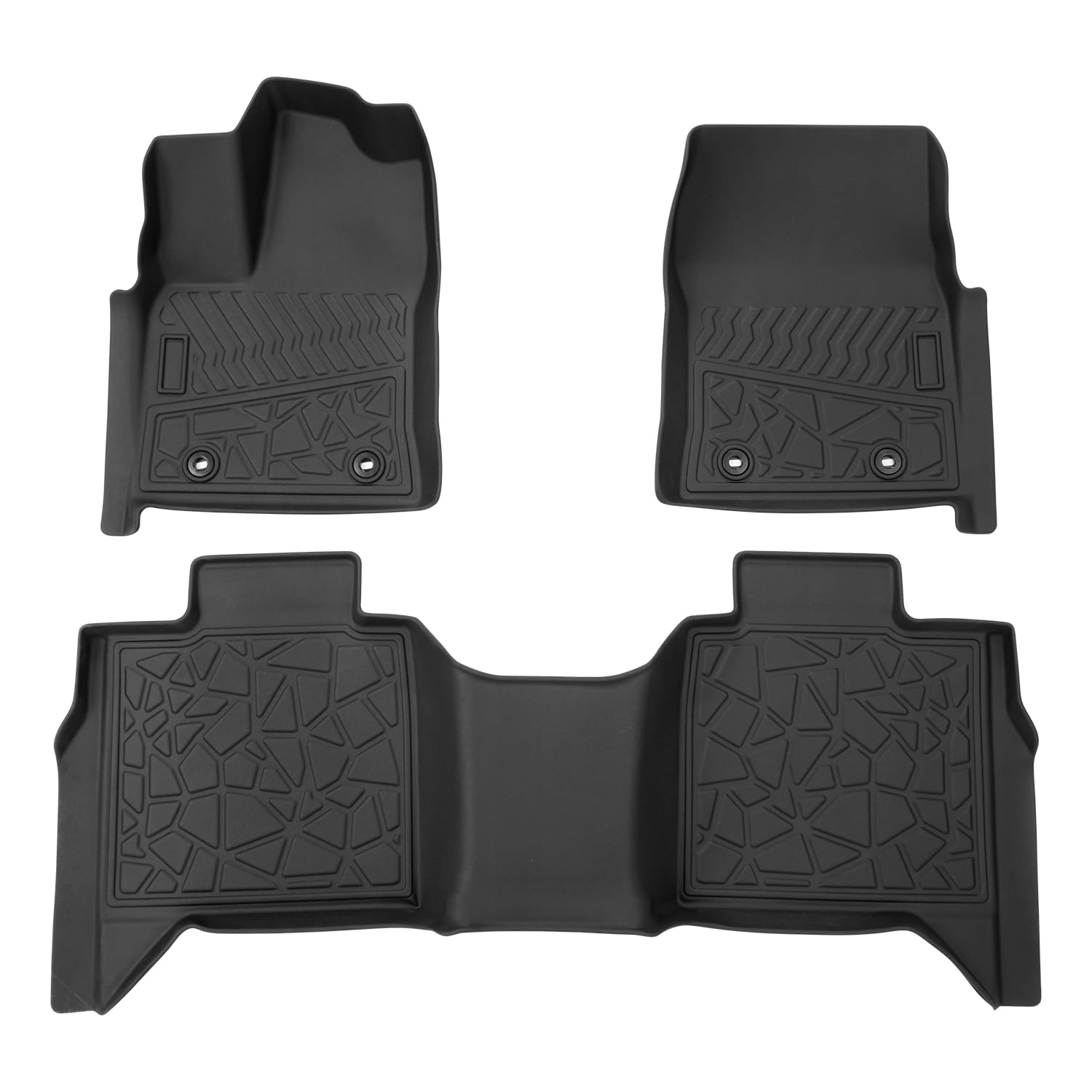 custom fit for floor mats toyota tundra crew max cab 2022 2023 2024 2025 all weather protection heavy duty non-slip waterproof 3d car mats floor liners interior automotive accessories