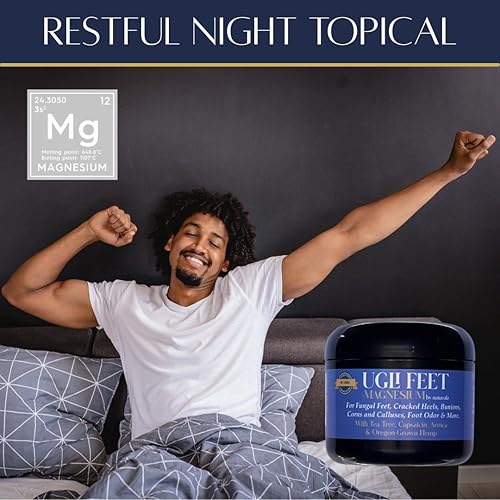 Miniatura 4 de Ugli Pies + Magnesio de Naturulz con árbol de té, capsaicina y árnica. Exfoliante calmante de magnesio para pies Fórmula 'NO JUNK' rica en magnesio