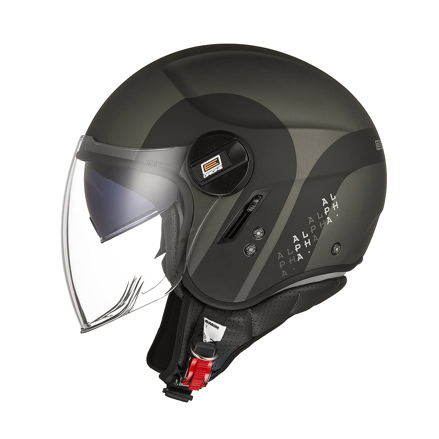 ORIGINE Casco Moto Jet Casco Moto Abierto Scooter con Doble Visera Homologado ECE