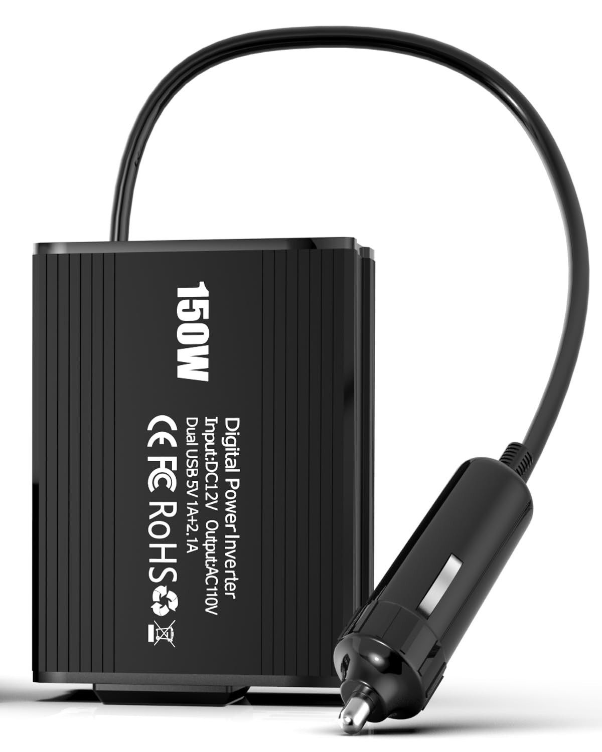 150W Power Inverter 12V DC to 110V AC for Car Refrigerator