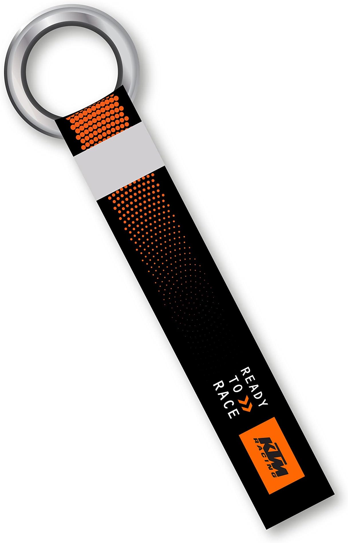 1 Pcs Ready To Race Ktm Racing Rider Travel Theme Lanyard keychain Holder Compatible For All Bikes Car Key Holder Key Tag Multicolored (6 x 1 Inches)