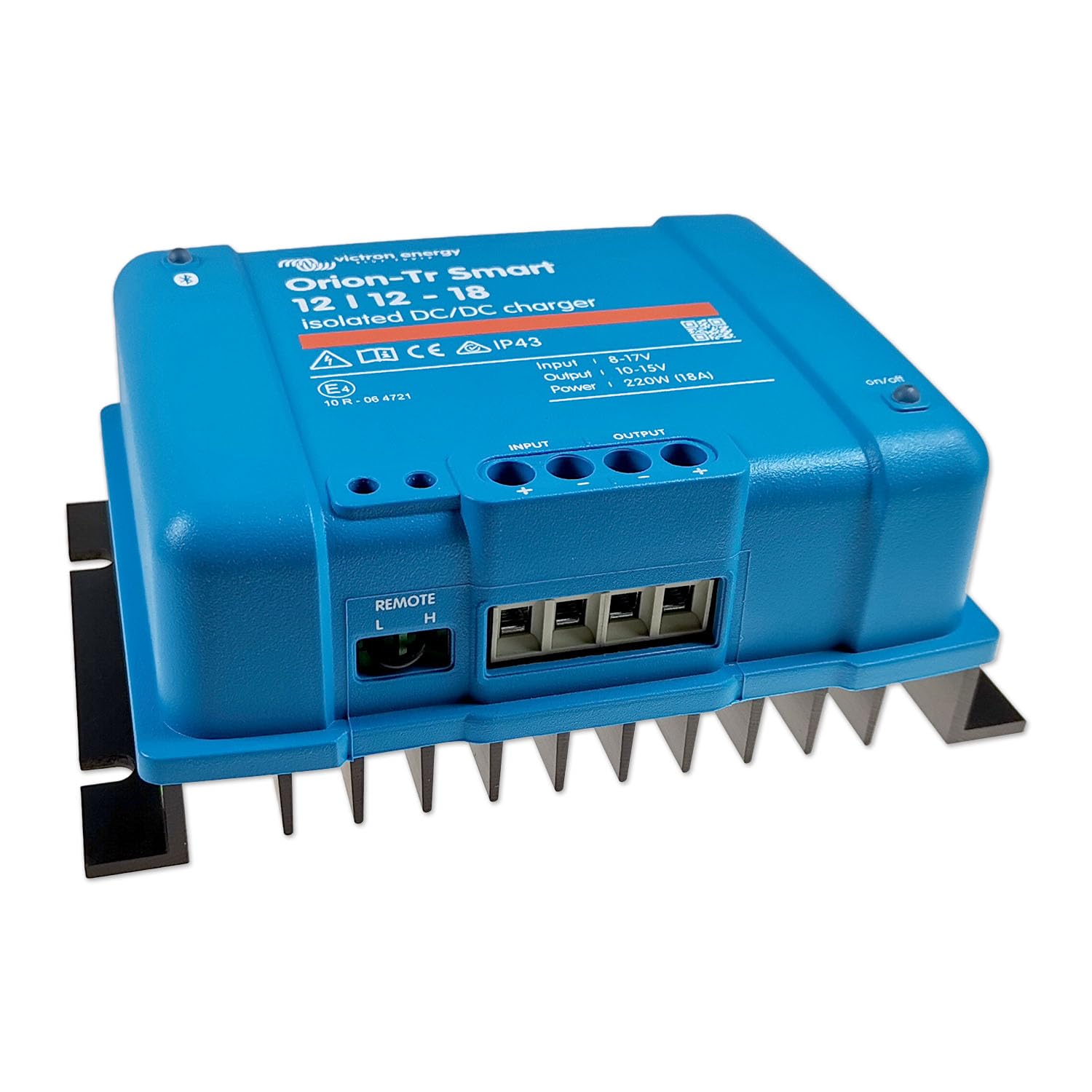 Ladebooster-Set Orion-Tr Smart 12/12-18 | DC-DC Ladebooster 12 V 18 A isoliert | 6 m Kabelsatz 16 mm² Kupfer | Batteriehalter für Wohnmobil Camper EURO6