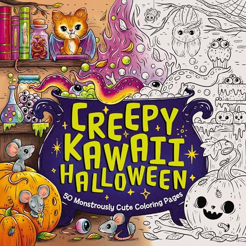 Creepy Kawaii Halloween: 50 Monstrously Cute Coloring Pages