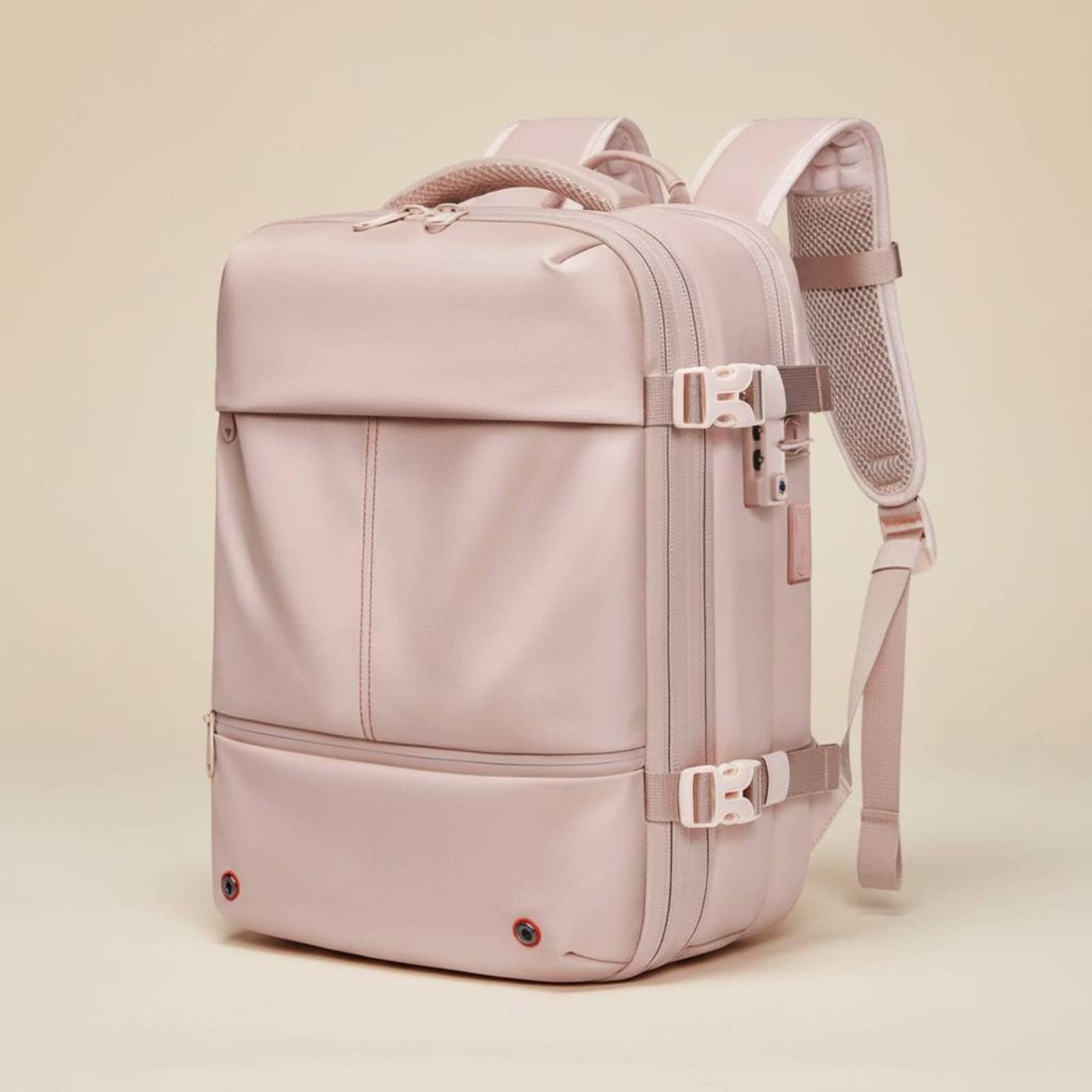 Baoblaze Zaino da Viaggio Donna Zaino Espandibile Zaino Compressione Zaino Impermeabile Accesso Ricarica USB E USB C Scomparti per Vestiti E Toilette Adatto per Weekend Palestra Treni Lavoro