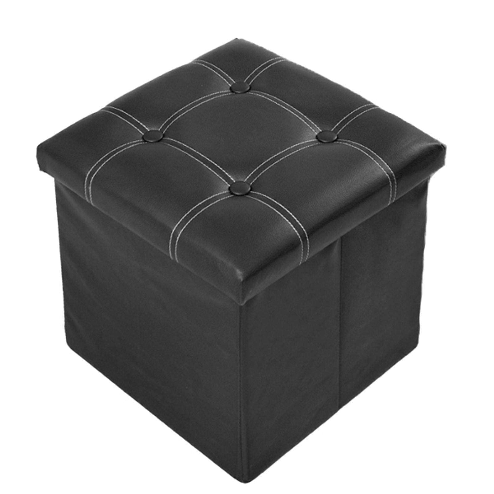Repose-pieds coffre étanche en similicuir, le tabouret gain de place
